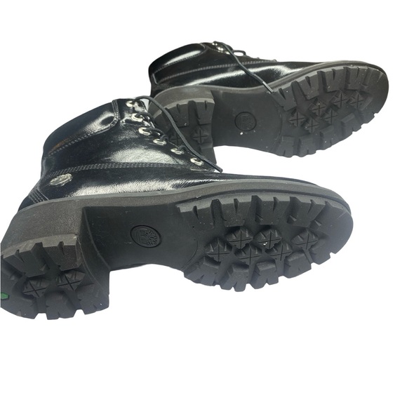 TIMBERLAND Kinsley Black Leather Patent
Lace Up Boots Size 7.5 - Picture 9 of 11